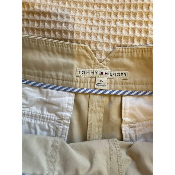 Tommy Hilfiger Tennis Style Pleated A Line High Waisted Khaki Skirt Size 10 - Picture 8 of 12